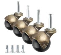 Tuminfar 4pack 2 Pouces Roulettes à Billes STEAT CASTER PASSE pour pour MEUBLES, SOFA, Chaise de Bois, Armoire