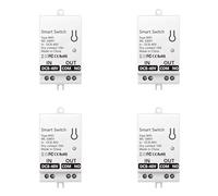 Tuminfar 4X Module de Commutateur à Contact Sec Intelligent WiFi Tuya 10A Relais de Disjoncteur Universel à Monter Soi-Même Fonctionne avec Life DC 8-40V