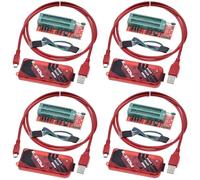 Tuminfar 4X Programmeur PICKIT3 + PIC ICD2 Kit PIC Adaptateur de Programmation 2/3 Siège de Programmeur Universel FZ0508