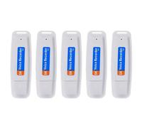 Tuminfar 5X Clé USB Enregistreur Audio Numérique Dictaphone Stylo Vocal USB Disque U Portable Prise en Charge Maximale Carte Mémoire 32 Go (Blanc)