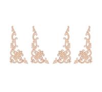 Tuminfar 8 Pièces Séries EuropéEn Floral Artisanat Meubles DéCoratifs Sculpté Applique Bois Moderne Mur Cadre Coin Porte