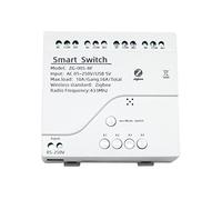 Tuminfar Module de Commutateur de LumièRe Intelligent Zigbee 4CH AC 85-250V RF433 Recevoir des Relais 10A Fonctionnent avec L'Assistant, Tuya Life