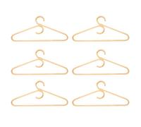 Tuminfar Style de Cintre en Rotin, Organisateur de Vêtements, Support pour Adultes, Support de Décoration de Chambre pour Vos Vêtements.6 Pcs