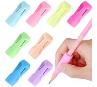 Tumurup Lot de Guide Doigts Ecriture Enfant - Grip Crayon Convient aux Stylos Fins - Silicone Aide Ecriture Enfant - Ergonomique Aide Crayon - Pour Droitier Gaucher, Cadeau de Rentrée Scolaire