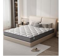 TUNCCO® Matelas 140x190 cm,Épais 20cm,Ressorts Ensachés Mémoire de Forme,7 Zones de Confort,doux