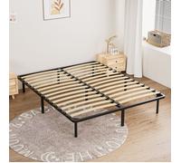 TUNCCO Sommier 140x200cm, Hauteur de 29 cm , Sommier à Lattes pour Adulte, 2x14 Lattes ,9 Pieds Inclus