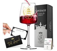 TUNDRA - Gobelet personnalisé pour cadeau 40 ans anniversaire homme | 1985 | Verre en cristal de 450 ml avec impression effet or de très haute qualité - Idées cadeaux pour homme d'anniversaire