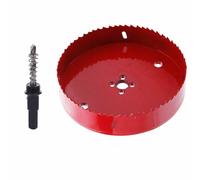 TUNEZ Scie Cloche M42 Bi-Métal Set de Fraises Trépans avec Arbre Hexagonal et Forets de Centrage pour Métal Kit de Scie Cloche pour Bois Plaque Métal de Plâtre Fer Tôle Tube Plastique (160 mm)