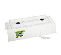TERRE JARDIN Tunnel de forçage Transparent - Lot de 30 - Polypropylène | Lot de 30 tunnels de forçage transparents en polypropylène, 86 x 40 cm - Avec piquets de fixation inclus