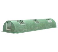 Tunnel de protection des feuilles - Résistant aux intempéries - Résistant aux UV - Acier et plastique - Vert