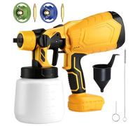 Tuocal Pulvérisateur de peinture pour batterie Makita 18 V 20 V, pulvérisateur de peinture sans fil avec 3 modes de pulvérisation, pistolet pulvérisateur de peinture portable pour clôture, murs