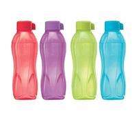 Tupperware Aqua Safe Eco Lot de 4 bouteilles d'eau de sport 500 ml