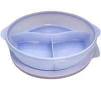 Tupperware Boîte Micro-Ondes CrystalWave Pop 1,4 L Violet Clair | Séparation Intégrée pour Deux Aliments, Réchauffage Micro-Ondes, Couvercle Aéré, Lave-Vaisselle