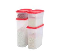 TUPPERWARE Eidgenosse 500 ml + 1,1 L + 1,7+2,3 L L blanc rouge Carré Rangement Modulaire