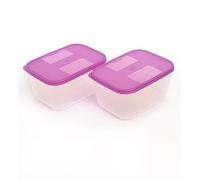Tupperware Lot de 2 petits conteneurs de congélateur Mate Contenance de 650 ml par Tupperware
