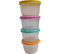 Tupperware - Lot de 4 récipients utilitaires en plastique de 120 ml (multicolore)