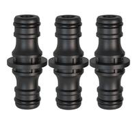 TupWeeyYZ Lot de 3 raccords de tuyau, rallonge, coupleur à deux voies pour tuyau de jardin et de maison, double fiche de 1/2"