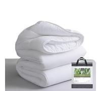 Tural Couette 260 x 220 cm avec Traitement Aloe Vera Rembourrage en Fibre 300 g/m² Doux Respirant Certifié Oeko-Tex Blanc Lit de 180 cm