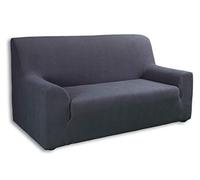 tural - Housse de Canapé Élastique la Valeta Gris 1 Place (70-100cm), Couverture Extensible | Barrière Contre Les Acariens | Disponible en différentes Couleurs et Tailles