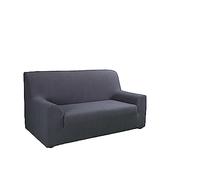 tural - Housse de Canapé Élastique la Valeta Gris 3 Places (180-230cm), Couverture Extensible | Barrière Contre Les Acariens | Disponible en différentes Couleurs et Tailles