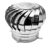 Turbine de toit 75-450 mm - Ventilateur de toit à vent sans électricité | Ventilateur en métal inoxydable avec roulement à billes. Fonctionnement silencieux et sans entretien. Idéal pour la cave