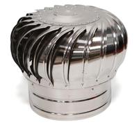 Turbine Roof Vent, Heavy Duty Stainless Steel Roof Vent for Houses Wind Powered, 7.87 Inch