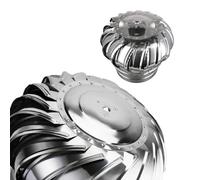 Turbines de toit 4 8 10 12 14 16 pouces Turbine ventilateur rotatif ventilateur de toit de jardin ventilateur turbine industriel ventilateur d'échappement extérieur (250mm / 9.84inch)