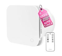 Turbionaire Trend Plus 100 mm Ventilateur, Extracteur de Salle de Bain, Télécommande, 7 Vitesses + Boost, Minuteur, 22dB, Max. 5.7 W, Multifonction, Garantie 3 Ans, Contre l'Humidité et la Moisissure