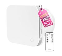 Turbionaire Trend Plus 120 mm Ventilateur, Extracteur de Salle de Bain, Télécommande, 7 Vitesses + Boost, Minuteur, 25dB, Max. 5.5 W, Multifonction, Garantie 3 Ans, Contre l'Humidité et la Moisissure
