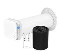 Turbionaire TREND PUR - Unité extérieure d’extraction et purification d’air, Filtres HEPA/carbone/poussière, télécommande, moteur DC brushless, 6 vitesses + boost, Ø100 mm, Garantie 3 ans.