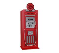 TURBO - Armoire 1 Porte Style Pompe à Essence Vintage Rouge