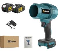 Turbo-souffleur électrique, puissance 1500 W, vitesse maximale du vent 200 m/s, 2 batteries