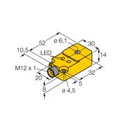 Turck 1407000 - BI6R-Q14-AP6X2-H1141, Détecteur inductif