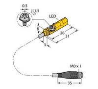 Turck Capteur de champ magnétique magnétique PNP BIM-UNT-AP7X-0 3-PSG3S