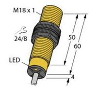 Turck Capteur inductif non affleurant PNP, fermeture NI12U-S18-AP6X