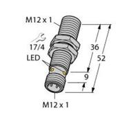 turck turck Capteur inductif BI2-M12-AP6X-H1141 2 mm distance de commutation sortie PNP connecteur M12x1 Quantité:1