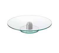 TURN Plat tournant à Gâteaux ou Fromage en Verre sur Pied LEONARDO
