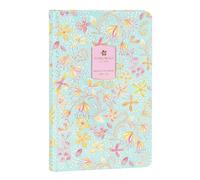 TURNOWSKY Agenda hebdomadaire hebdomadaire 13 mois moyen 2025-2026 pour étudiants et enseignants, avec signet, couverture rigide et graphiques à fleurs, 224 pages colorées, 11,8 x 18 cm, vert