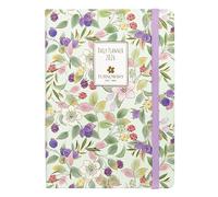 Turnowsky Mini Agenda 2026, 12 mois, journalier, avec élastique et marque-pages, pour le travail et l'université, 352 pages imprimées en couleur, format 11 x 15,3 cm, fleurs et baies