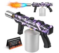 TURNRISE Lance-flammes Brûleur flambeur de cuisine 1800 °C Brûleur à gaz Brûleur de mauvaises herbes Bec Bunsen Pistolet allume-feu Lampe à souder Pour steak, grillades, crème brûlée, mauvaises herbes