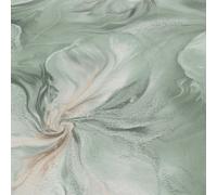 Turquoise Peint Rouleau Liquide Floral Marbre Paillette Vinyle Erismann 10514-18
