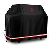 Turtle-Life Housse Barbecue imperméable, Extérieur, Gazde à gaz 3-4 brûleurs, Housse de Protection pour BBQ, Ne S'efface Pas en 2 Ans, Noir 136x70x114CM
