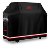 Turtle Life Housse de barbecue ultra résistante et imperméable pour barbecues à gaz 3 brûleurs, compatible Weber Spirit, Char-Broil Performance et Signature, 132 cm, noir