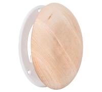 TURvent 100 mm Diffuseur d’Air pour Sauna en Bois d’Aulne Noir Sans Résine - Bouche de Ventilation Ronde pour Sauna - Diffuseur de Ventilation pour Mur ou Plafond