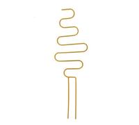 Tuteur Métallique pour Pot , Modèle Ondulé, 34 × 10 Cm, Doré , Doré | Résistant à la, Décoratif, Support, pour Balcon, Jardin, Jardiniers