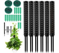Tuteur plante grimpante fibre coco - lot 6 150 cm mousse sphaigne polypropylène - support monstera intérieur extérieur
