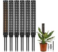 Tuteur Plantes Grimpantes Fibre Coco Lot de 6 pour Jardin Support Mousse Sphaigne Robuste Durable Facile Installation