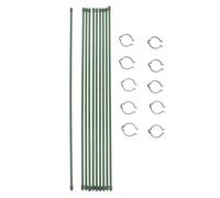 Tuteur pour Plante Grimpante en Pot, Lot de 10 Sets de Sets, Plastique Vert | Intérieur et Décoration des Plantes, Aide à Maintenir les Tiges Droites, Support Discret