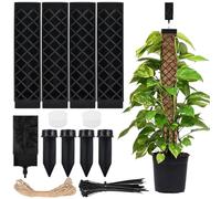 Tuteur Sphaigne, Tuteurs en Mousse, Tuteurs pour Plantes d'Intérieur, Tuteur Monstera, Bâton de Mousse pour Treillis Monstera Treillis pour Plantes d'Intérieur avec Aide à L'arrosage, pour Plantation