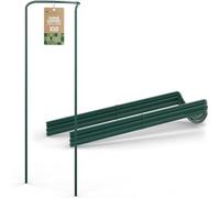 Tuteurs de haie en acier coloré - Tuteurs pour rosiers et hortensias - Lot de 10 - 100 cm x 40 cm